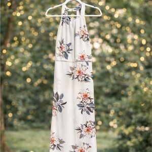 Floral Maxi Dress in Cream